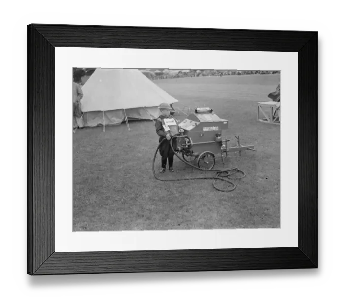 Framed Print : A child wins first prize dressed as an Auxiliary Fire Service firefighter. Here Framed Print : A child wins first prize dressed as an Auxiliary Fire Service firefighter. Here