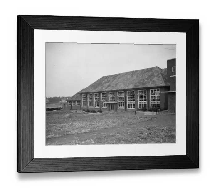 Framed Print : The Orpington Central School for John Gibbs in Kent. 1938 Framed Print : The Orpington Central School for John Gibbs in Kent. 1938