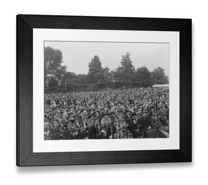 Framed Print : The crowd at the Dartford Carnival Queen coronation. 1937 Framed Print : The crowd at the Dartford Carnival Queen coronation. 1937