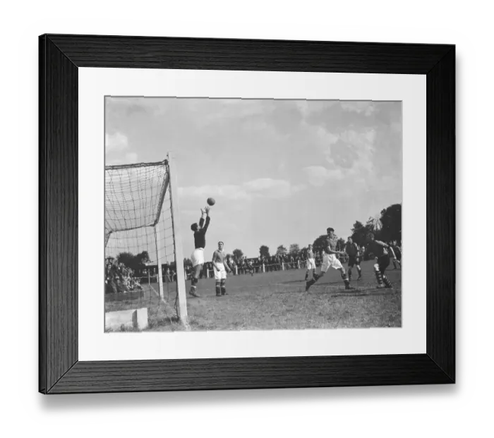 Framed Print : Goalmouth action at the football at Bexleyheath. Welling versus Folkestone Framed Print : Goalmouth action at the football at Bexleyheath. Welling versus Folkestone