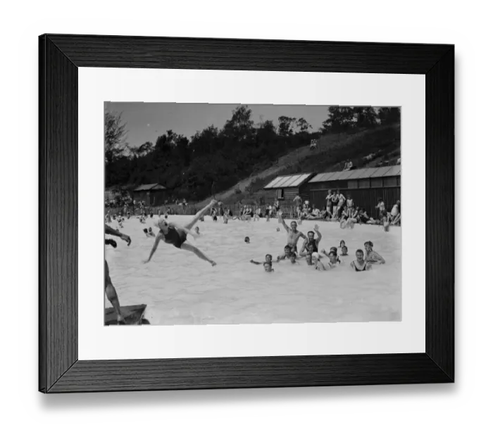 Framed Print : Crayford swimming pool, Bexley. 1935 Framed Print : Crayford swimming pool, Bexley. 1935