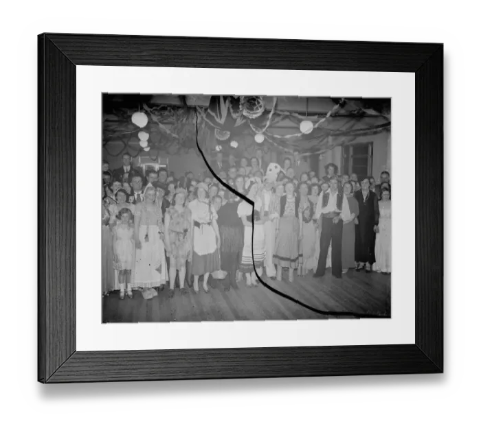 Framed Print : The Sidcup Postmens Carnival dance. 1938 Framed Print : The Sidcup Postmens Carnival dance. 1938