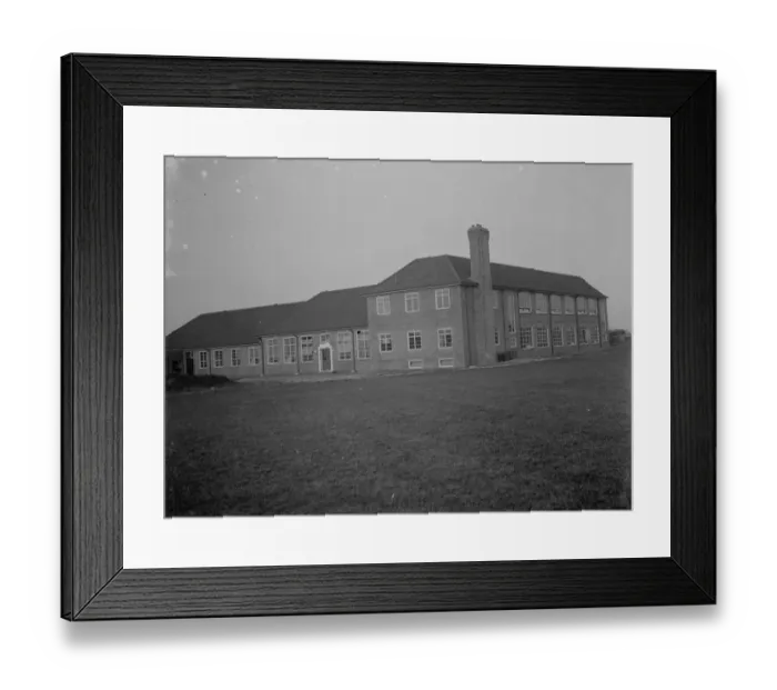 Framed Print : The exterior of Dartford Central School. 1936 Framed Print : The exterior of Dartford Central School. 1936
