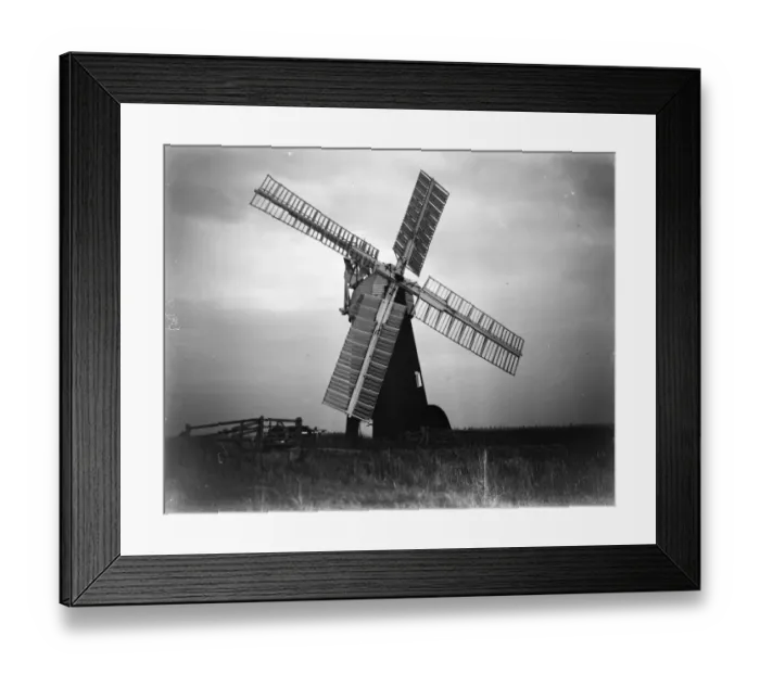 Framed Print : A windmill in Norfolk at dusk 1933 Framed Print : A windmill in Norfolk at dusk 1933