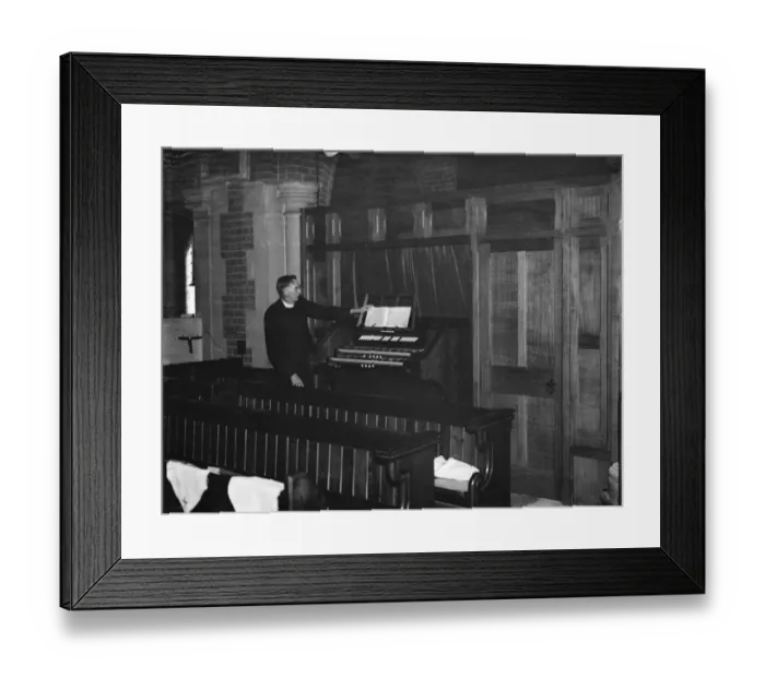 Framed Print : Northumberland Heath Organ. Rev F H Collins. 1937 Framed Print : Northumberland Heath Organ. Rev F H Collins. 1937