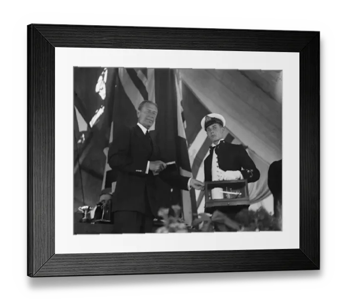 Framed Print : Prize Day on the HMS Worcester, the training ship of the Thames Nautical Training Framed Print : Prize Day on the HMS Worcester, the training ship of the Thames Nautical Training