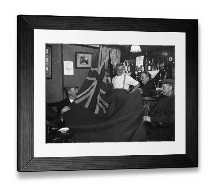 Framed Print : Greenhithe British Legion flag. 1935 Framed Print : Greenhithe British Legion flag. 1935