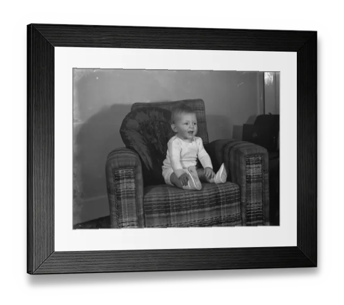 Framed Print : Master Rodney Downton Junior of Sidcup, Kent. 1938