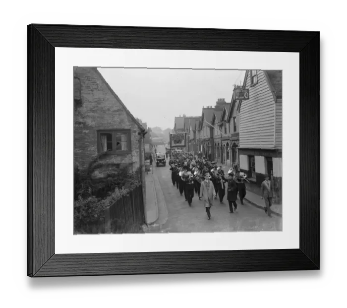 Framed Print : Church parade in Foots Cray, Kent. 11 October 1936 Framed Print : Church parade in Foots Cray, Kent. 11 October 1936