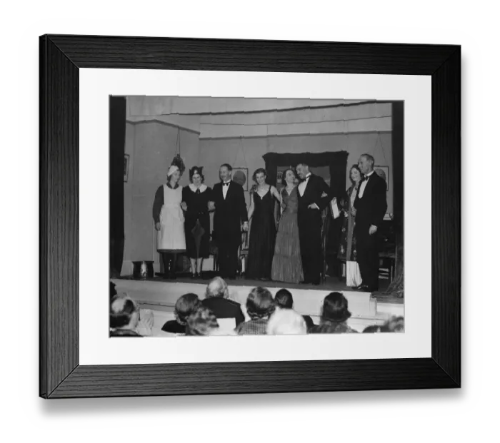 Framed Print : Farningham amateur dramatic society. 1939