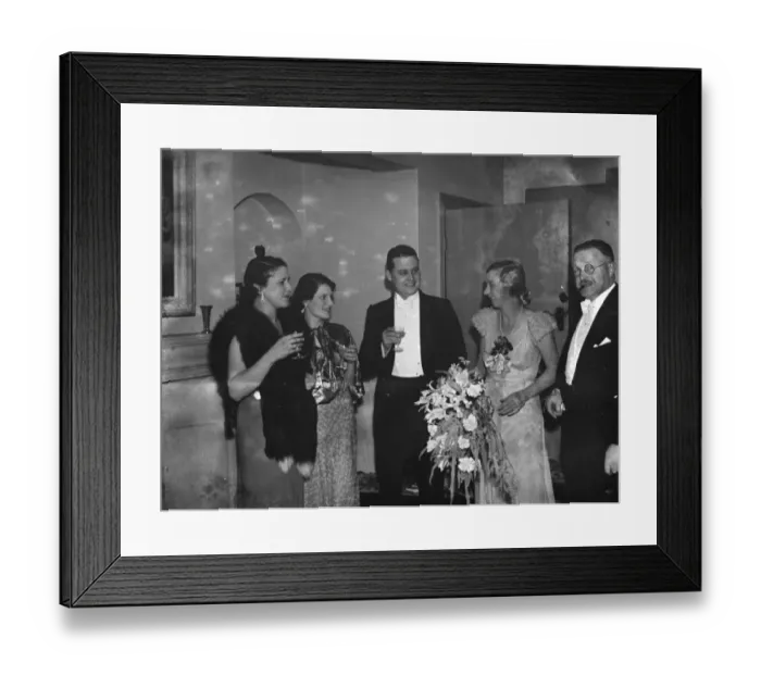 Framed Print : David Griegs birthday party in Farnborough. 1935 Framed Print : David Griegs birthday party in Farnborough. 1935
