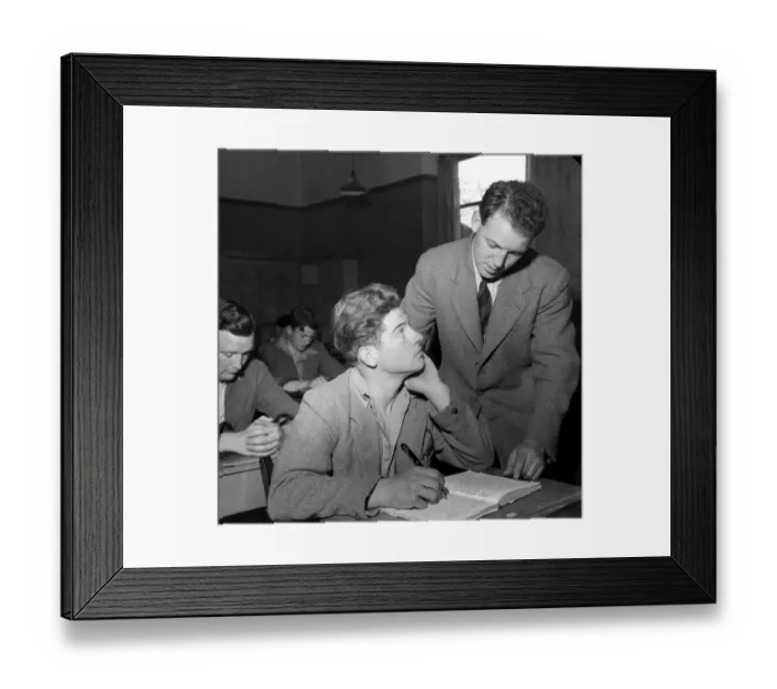 Framed Print : Young men learning A TopFoto Framed Print : Young men learning A TopFoto