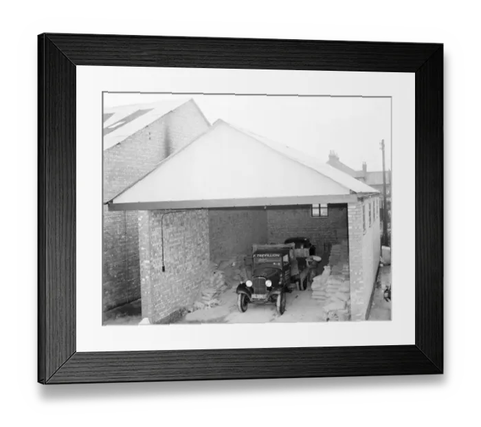 Framed Print : The Trevillion garages inn Erith, Kent. 1936 Framed Print : The Trevillion garages inn Erith, Kent. 1936