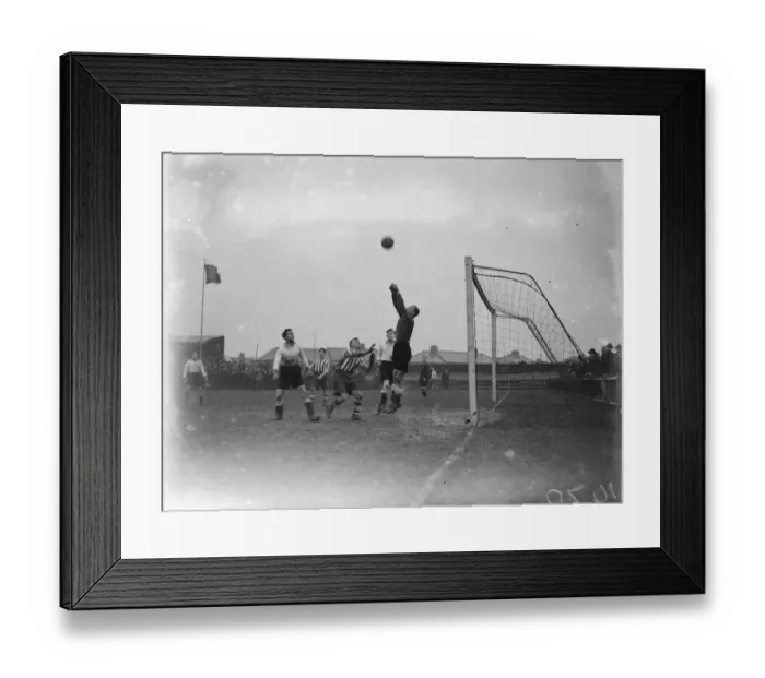 Framed Print : Dartford versus Bromley. Wingfield saves. 1935 Framed Print : Dartford versus Bromley. Wingfield saves. 1935