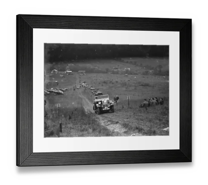 Framed Print : Motor hill climb. 1935