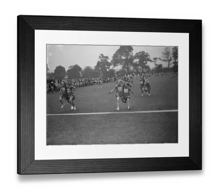 Framed Print : Sports day at Hillside School in Eltham, Kent. The three legged race Framed Print : Sports day at Hillside School in Eltham, Kent. The three legged race