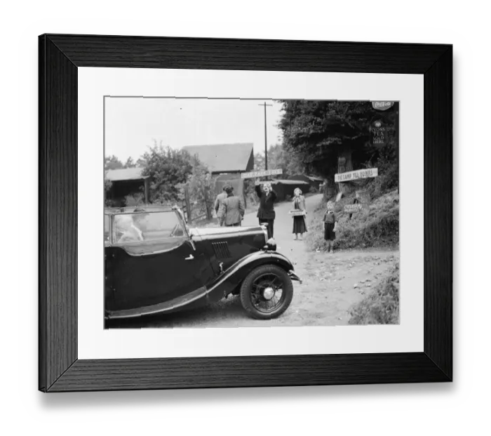 Framed Print : Free carpark in Farningham. 1937 Framed Print : Free carpark in Farningham. 1937