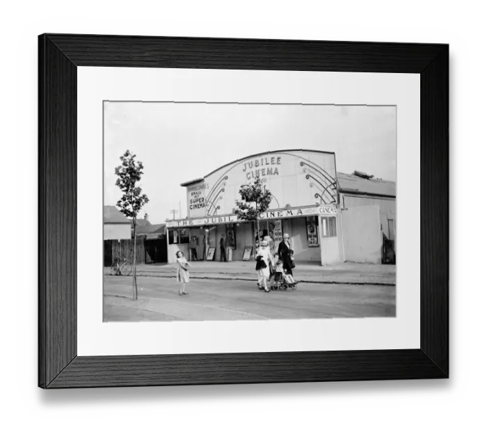 Framed Print : The Jubilee Cinema in Swanscombe, Kent. 1936 Framed Print : The Jubilee Cinema in Swanscombe, Kent. 1936