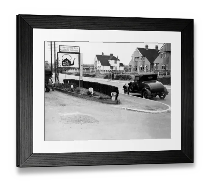 Framed Print : Pet Cemetery and Roadside Cafe Hildenborough Tonbridge Kent 1933 Framed Print : Pet Cemetery and Roadside Cafe Hildenborough Tonbridge Kent 1933