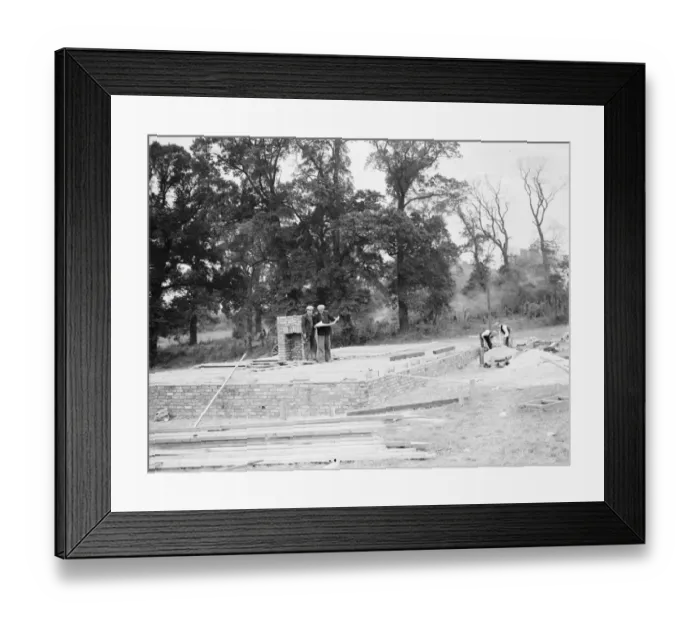 Framed Print : Work commences for the construction of the Dartford Tunnel. 1938 Framed Print : Work commences for the construction of the Dartford Tunnel. 1938