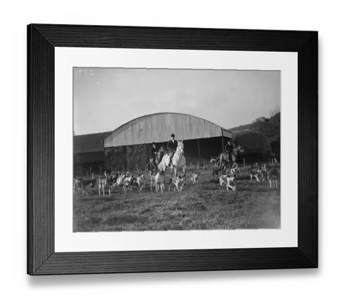 Framed Print : The start of the hunt. 1935 Framed Print : The start of the hunt. 1935