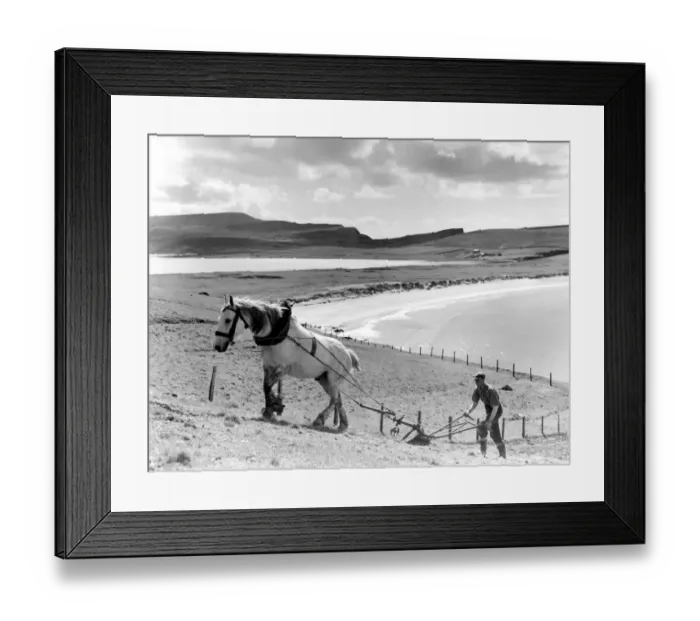 Framed Print : Hill - ploughing, Scarborough Framed Print : Hill - ploughing, Scarborough