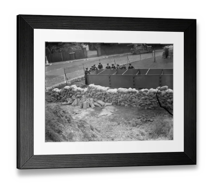 Framed Print : A 5, 000 gallon water tank for the Auxiliary Fire Service located in Dartford, Kent Framed Print : A 5, 000 gallon water tank for the Auxiliary Fire Service located in Dartford, Kent