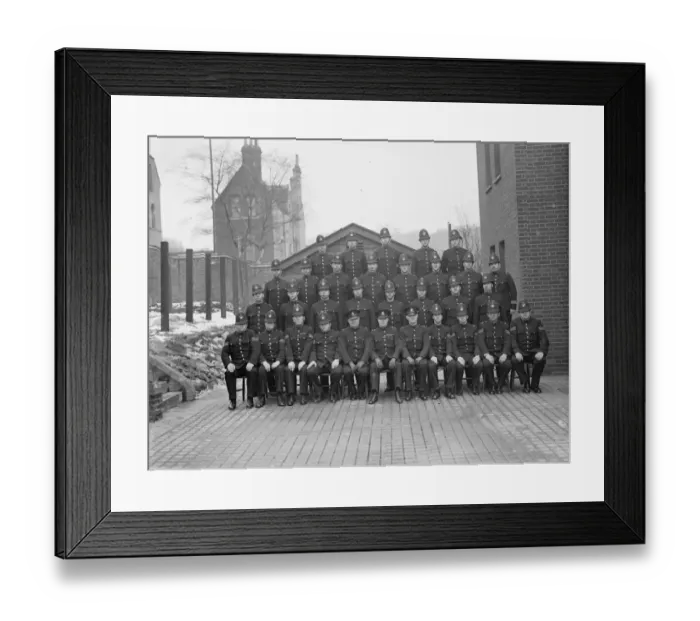 Framed Print : 1940 Police squadron at Shooters Hill, Kent, England Framed Print : 1940 Police squadron at Shooters Hill, Kent, England