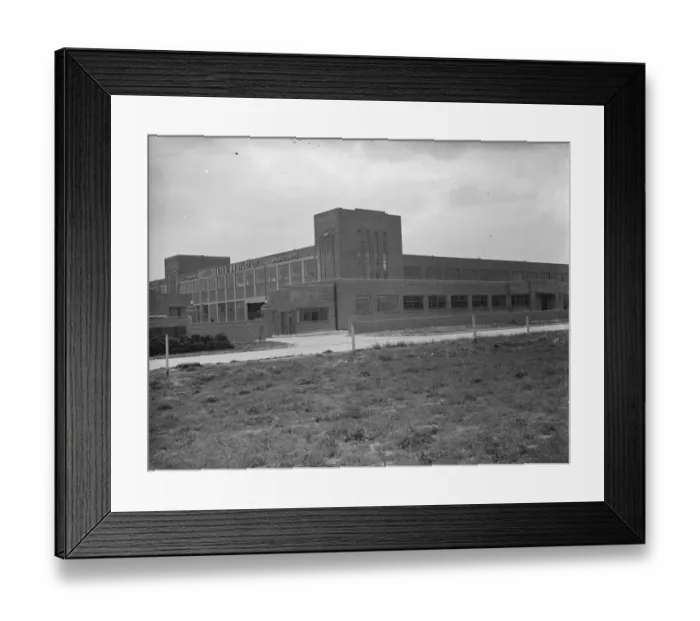 Framed Print : The exterior of the Coates factory ( suppliers to the print trade, inks etc ) in Framed Print : The exterior of the Coates factory ( suppliers to the print trade, inks etc ) in