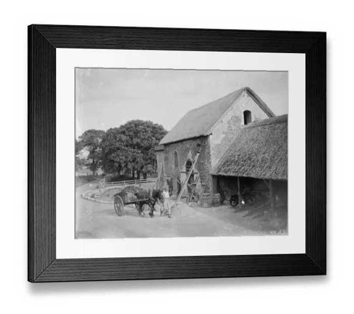 Framed Print : A converted church barn. 1936 Framed Print : A converted church barn. 1936