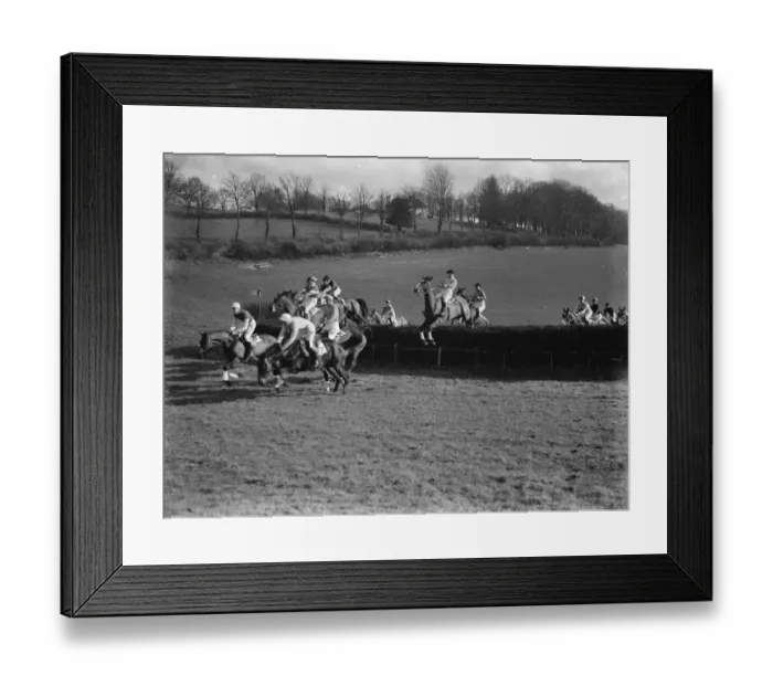 Framed Print : Royal Artillery Point to Point at Green Street Green. 1937 Framed Print : Royal Artillery Point to Point at Green Street Green. 1937