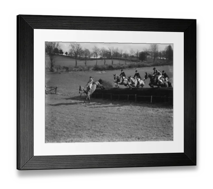 Framed Print : Royal Artillery Point to Point at Green Street Green. 1937
