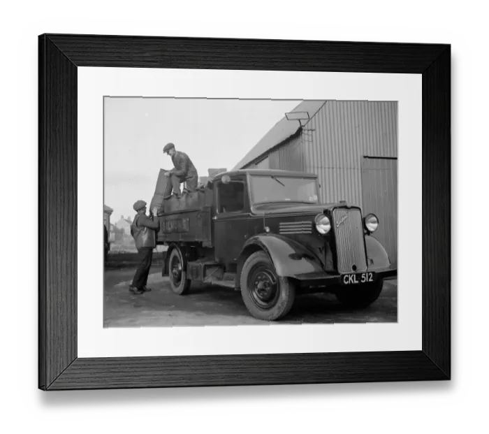 Framed Print : One of the delivery lorries from H Salmon, Coal and Coke Merchants, in Orpington Framed Print : One of the delivery lorries from H Salmon, Coal and Coke Merchants, in Orpington
