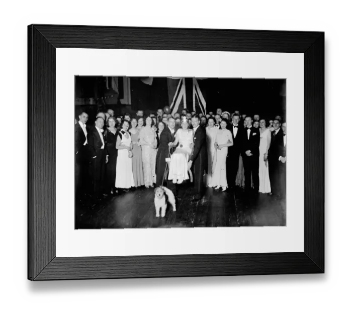 Framed Print : A large group at the Imps with the Orpington Beauty Queen. 1935 Framed Print : A large group at the Imps with the Orpington Beauty Queen. 1935