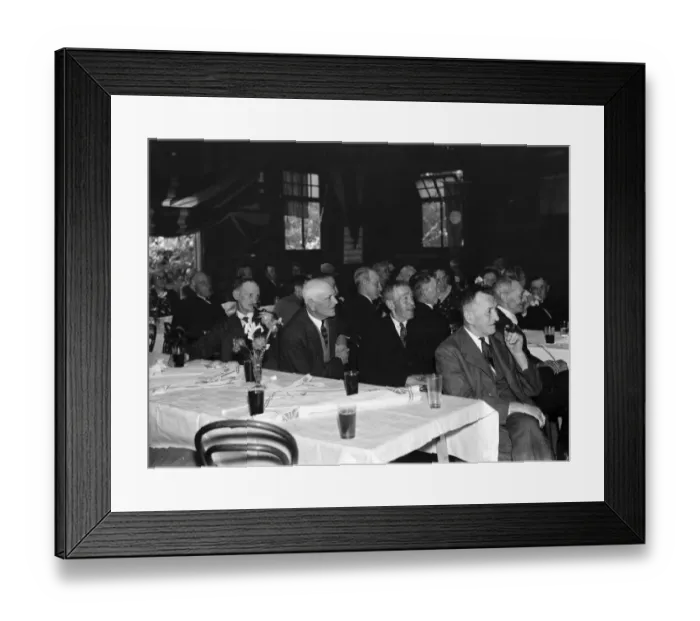 Framed Print : Old folks tea in Stone, Kent. 1937 Framed Print : Old folks tea in Stone, Kent. 1937