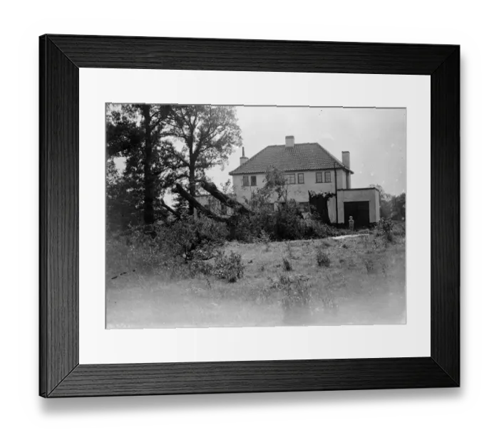 Framed Print : Storm damage, Sidcup. 1935 Framed Print : Storm damage, Sidcup. 1935