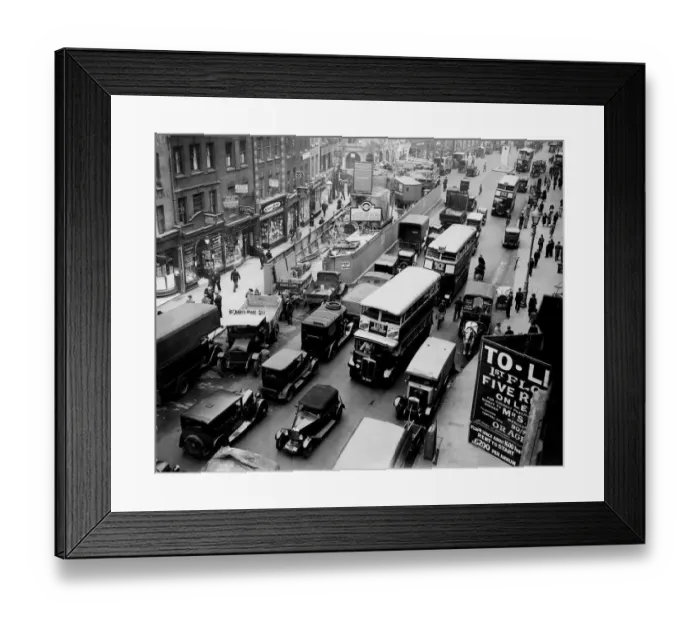 Framed Print : Holborn traffic - 21st June 1932