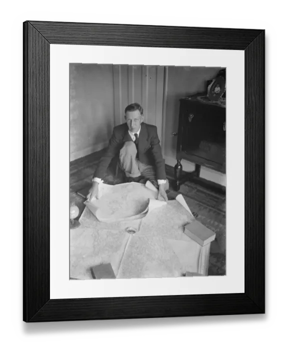 Framed Print : Dr Hugh Percival Wilkins PhD FRAS 1896 - 1960 was a British engineer by profession