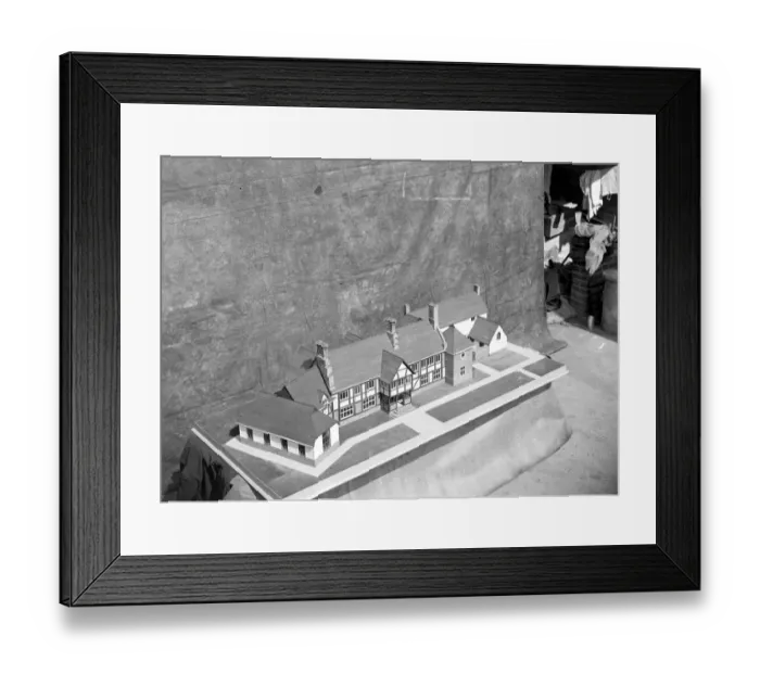 Framed Print : Staplehurst Mat in Kent: Home model by Downton and Son. 1934