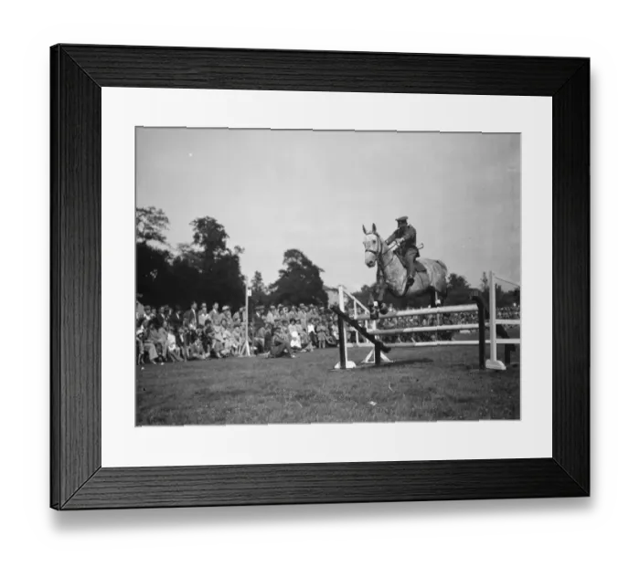 Framed Print : Horse jumping 1937