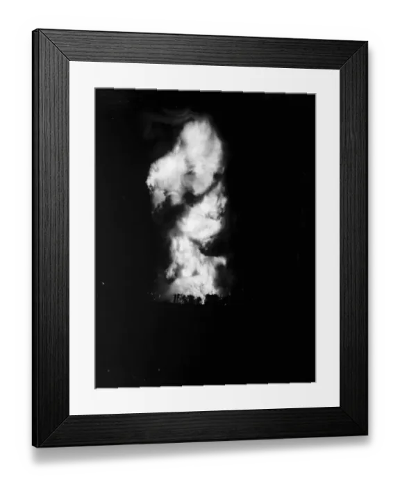 Framed Print : Flames and smoke from the fire at the tire dump in Ruxley, Kent. 2 June 1937 Framed Print : Flames and smoke from the fire at the tire dump in Ruxley, Kent. 2 June 1937