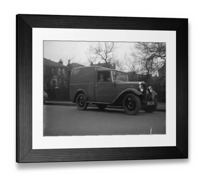 Framed Print : C Attrees delivery van from Sidcup Creameries. 1935 Framed Print : C Attrees delivery van from Sidcup Creameries. 1935