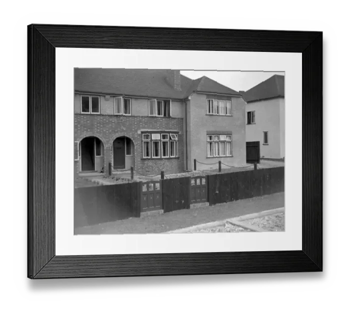Framed Print : RPA Houses, Stan Lane, Maidstone, Kent Framed Print : RPA Houses, Stan Lane, Maidstone, Kent