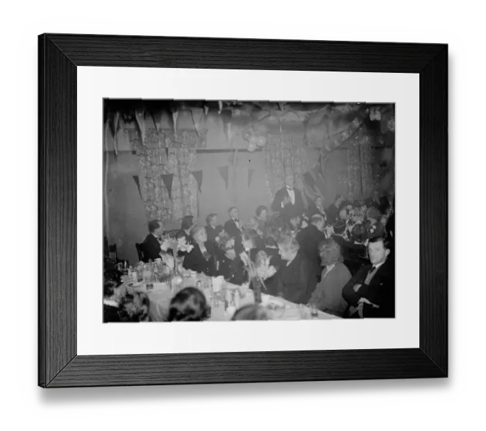 Framed Print : Victory Dinner in Sidcup, Kent 28 February 1936 Framed Print : Victory Dinner in Sidcup, Kent 28 February 1936