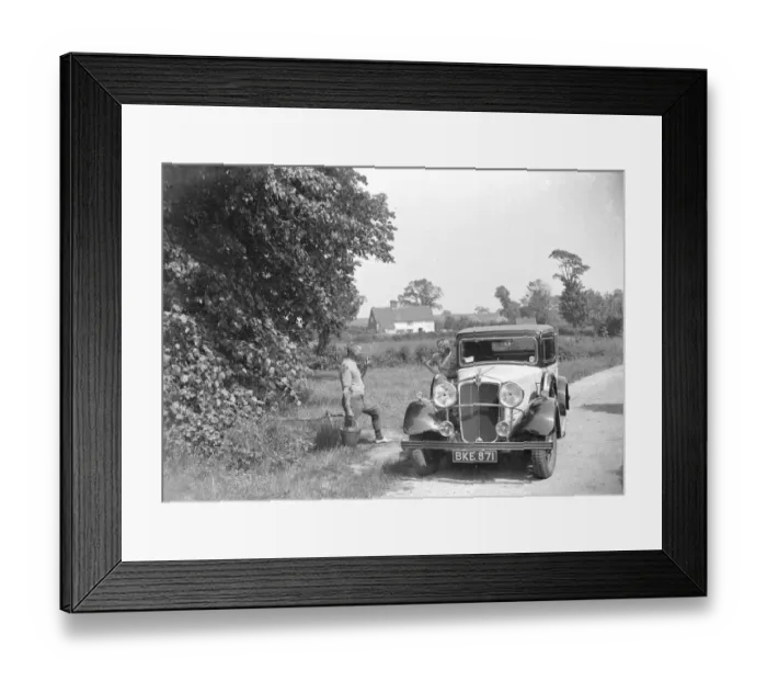 Framed Print : Spring Pulk with car. 1934 Framed Print : Spring Pulk with car. 1934