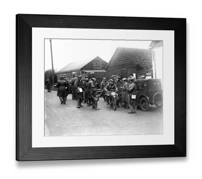 Framed Print : Motor Cycle Trial (Wrotham) 1934 Framed Print : Motor Cycle Trial (Wrotham) 1934
