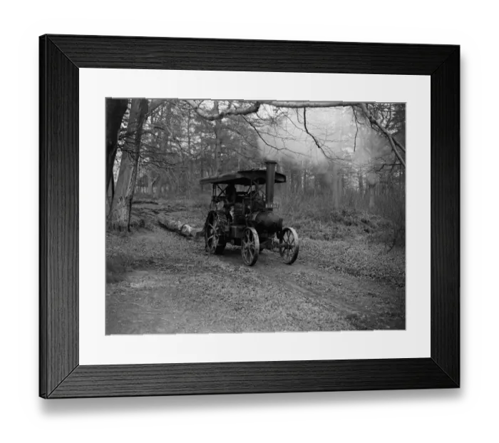 Framed Print : Iron horse dragging timber. 1931 Framed Print : Iron horse dragging timber. 1931