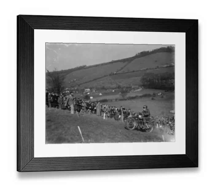 Framed Print : American hill climb ( Motorcycle Club Sidcup ), Farningham. 1937 Framed Print : American hill climb ( Motorcycle Club Sidcup ), Farningham. 1937
