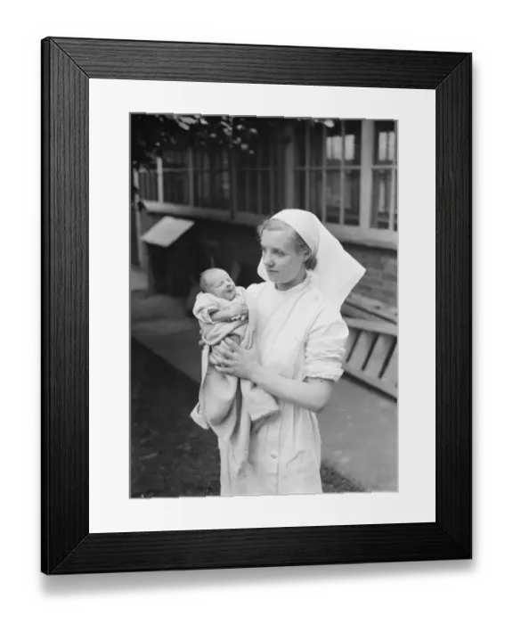 Framed Print : Baby found. 1937 Framed Print : Baby found. 1937