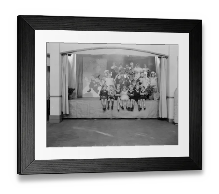Framed Print : Children of St Mary Cray Council School in Bromley, Kent, perform in a stage concert